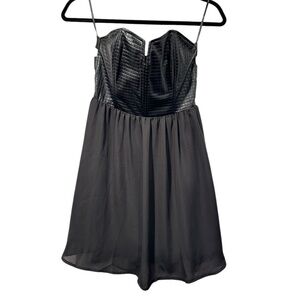 Forever 21 Moto-Inspired Tube Dress - Size S